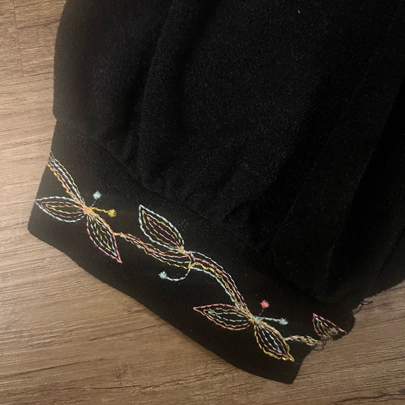 Vintage Vanity Fair House Coat‎ XS Petite Embroidered Pockets 1/2 Zip Velour E29 - Picture 3 of 11